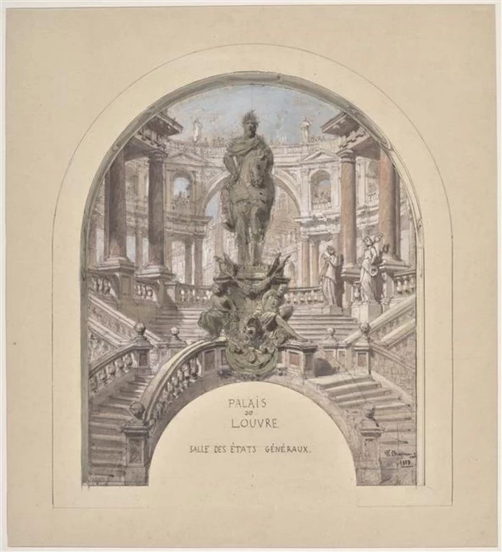 Un progetto per la Sala degli Stati del Palazzo del Louvre - Museo del Louvre, Parigi